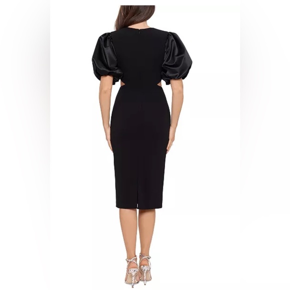Betsy & Adam Women's Puff-Sleeve Sheath Dress. Size:2. Premium quality. - Picture 3 of 3